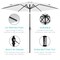 Best Choice Products 10ft Outdoor Steel Market Patio Umbrella w/ Crank, Tilt Push Button, 6 Ribs